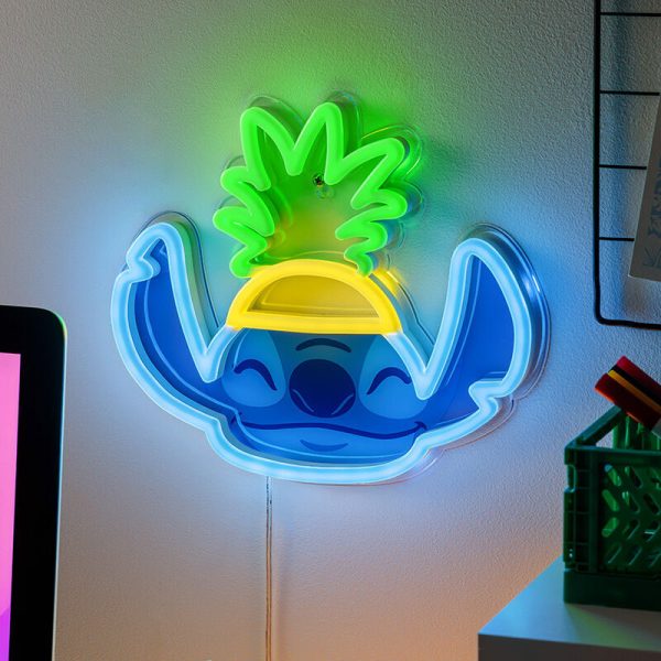 Неонова лампа за стена Stitch