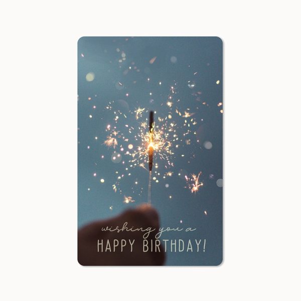 Картичка с послание Wishing you a Happy Birthday