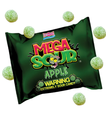 Мега кисели бонбони Ябълка - Barnetts Mega Sour