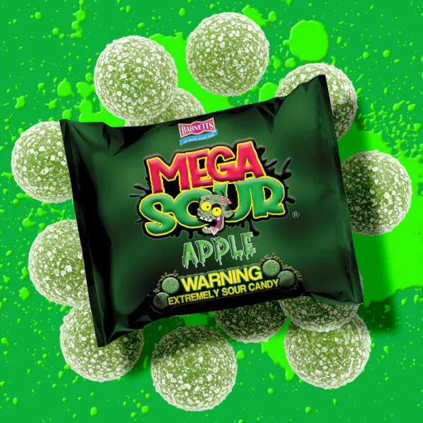 Мега кисели бонбони Ябълка - Barnetts Mega Sour опаковка