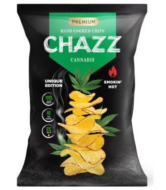 Премиум серия ръчно приготвен картофен чипс с коноп и халапеньо Chazz