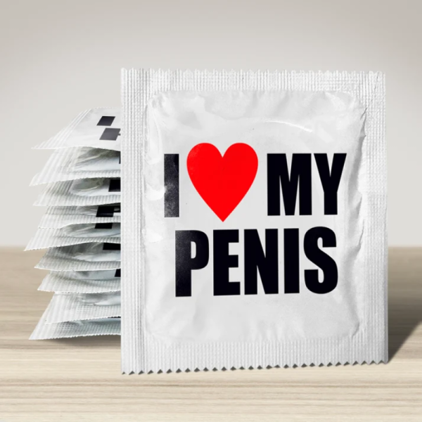 Презерватив с надпис I (heart) my Penis