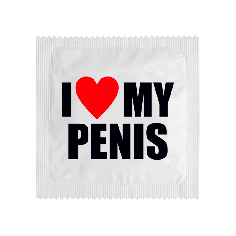 2671CALL Презерватив с надпис I (heart) my Penis
