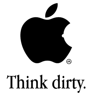 Презерватив Apple. Think dirty